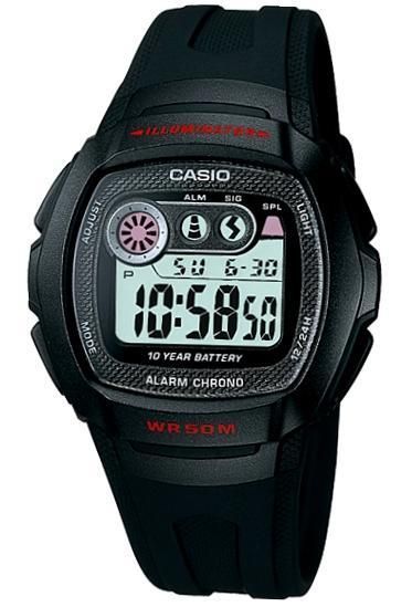 Casio W-210-1c Illuminator, Alarm, Chrono, Wr50 **original Box** - Photo n°1