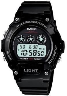 Casio W-214hc-1a Illuminator, Chrono, 7 Timer, Led Light, Alarm, Wr50 **original Box** - Photo n°1