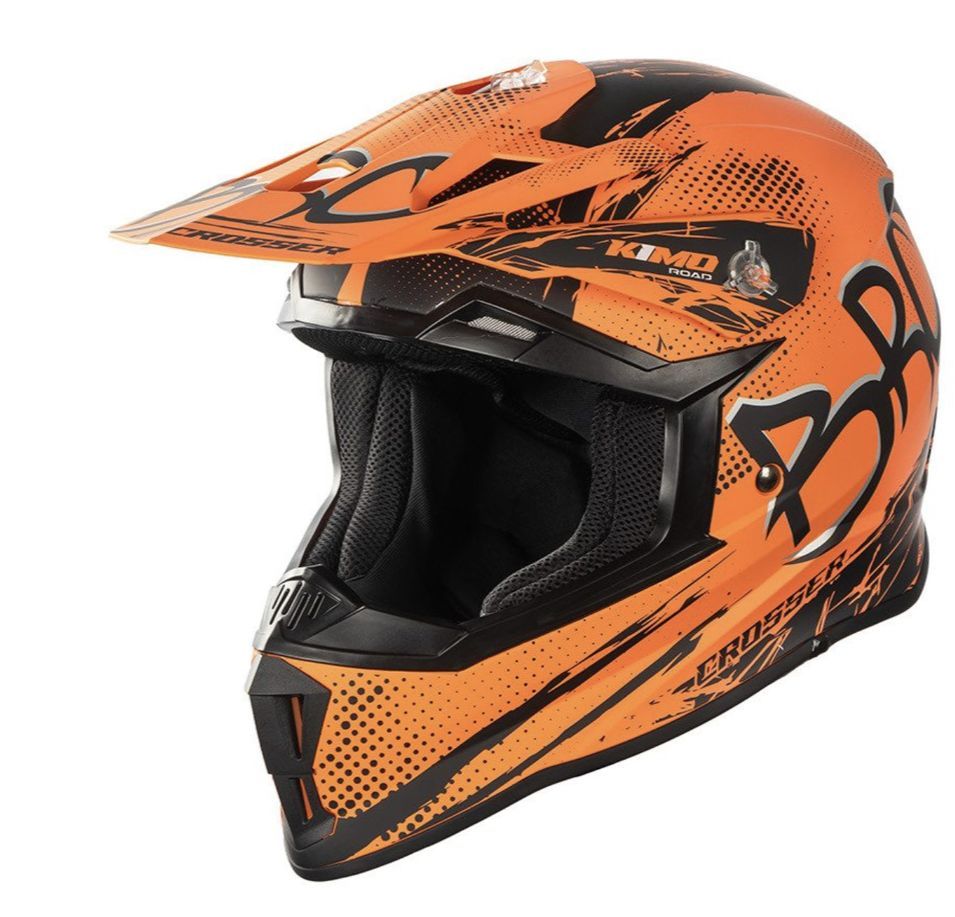 Casque de motocross enfant KIMO BRO V2 – Sport Mat – Homologué ECE R22-06 - Photo n°1