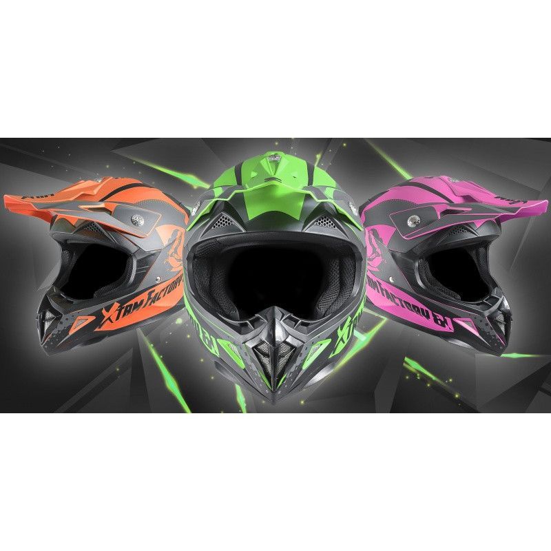 Casque enfant cross bleu Furious - Photo n°7