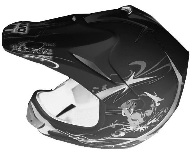 Casque enfant de cross noir mat Full sport - Photo n°1