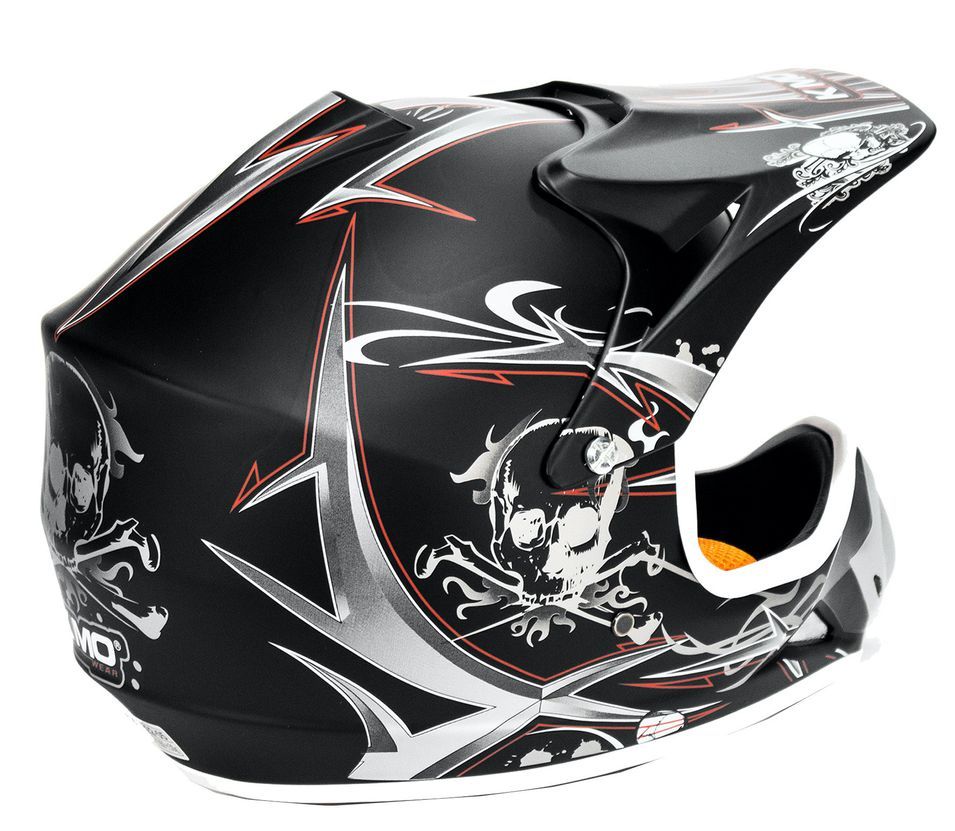 Casque enfant de cross vert brillant Full sport - Photo n°2