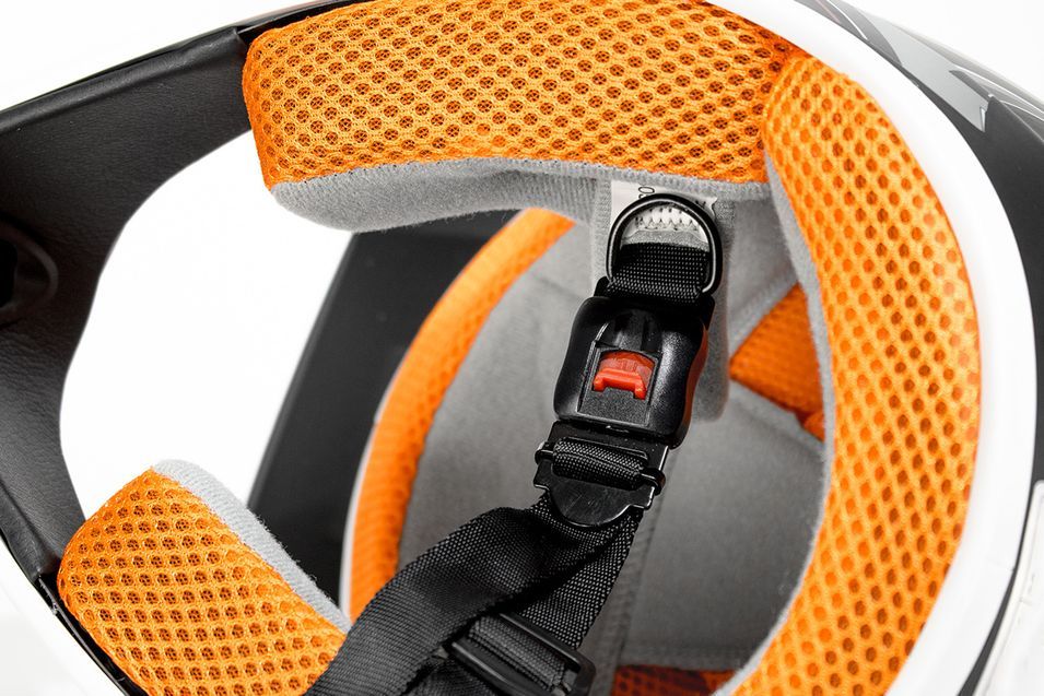 Casque enfant de cross vert brillant Full sport - Photo n°4