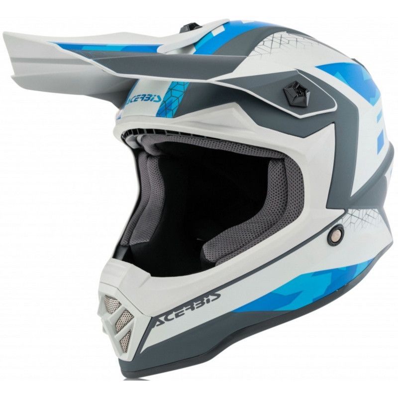 Casque enfant moto cross Acerbis bleu - Photo n°1