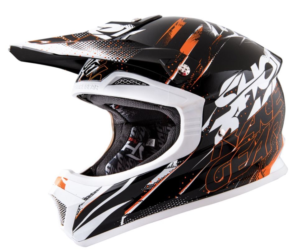 Casque Noir et Orange Furious - Photo n°1