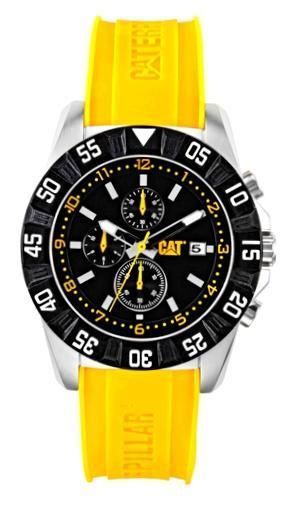 Cat Dp Sport Chrono Ss Case. Rubber Strap. Quartz. Data. 44mm Wr 10atm PM.143.22.134 - Photo n°1
