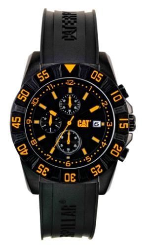 Cat Dp Sport Chrono Ss Case. Rubber Strap. Quartz. Data. 44mm Wr 10atm PM.163.21.134 - Photo n°1
