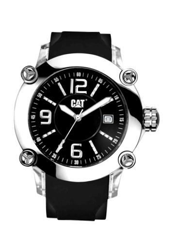 Cat Ranger Lady Ss Case With Strass. Rubber Strap. Date 40mm Wr P2.341.21.121 - Photo n°1