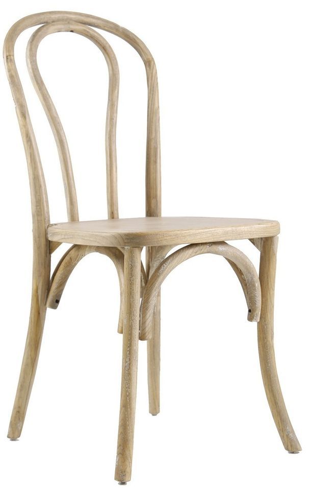 Chaise à manger orme massif clair Neima - Photo n°1
