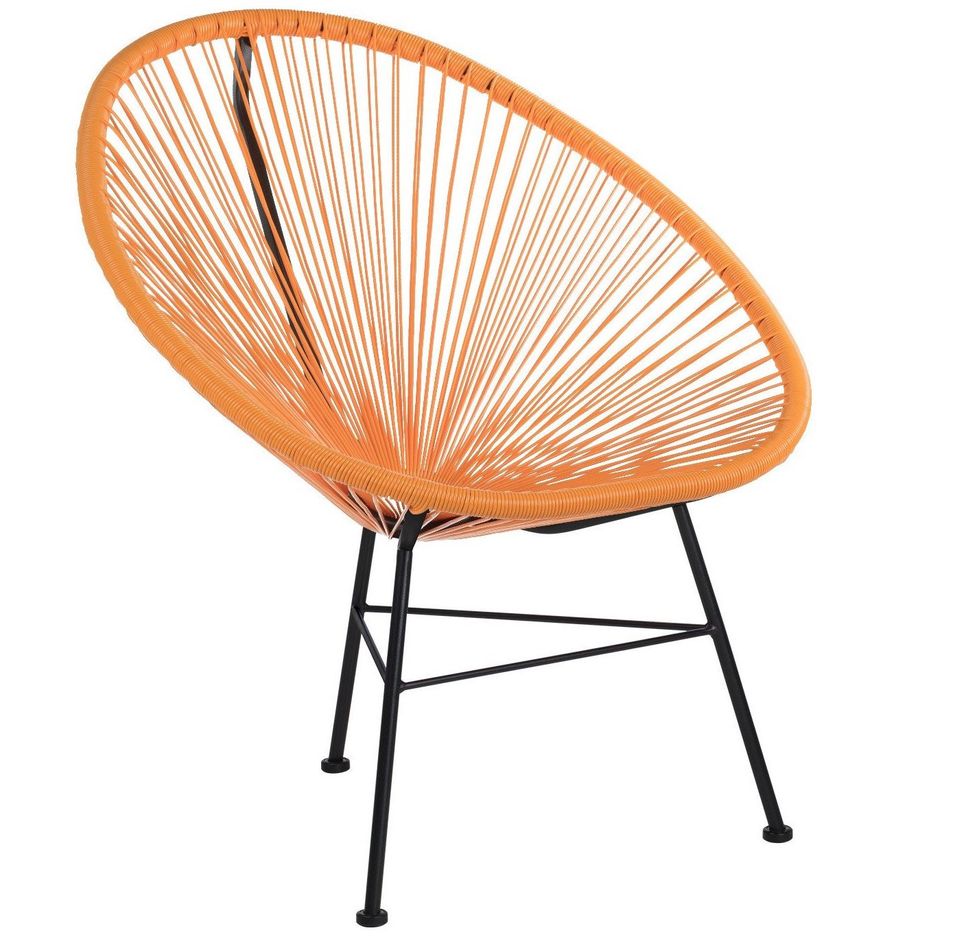 Chaise acier orange Acapulco - Photo n°1
