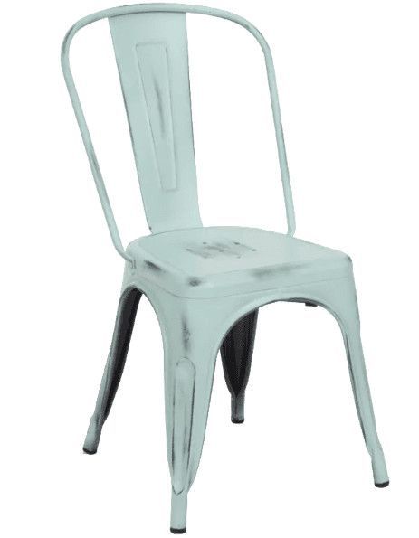 Chaise acier vintage vieilli Kintal - Photo n°1