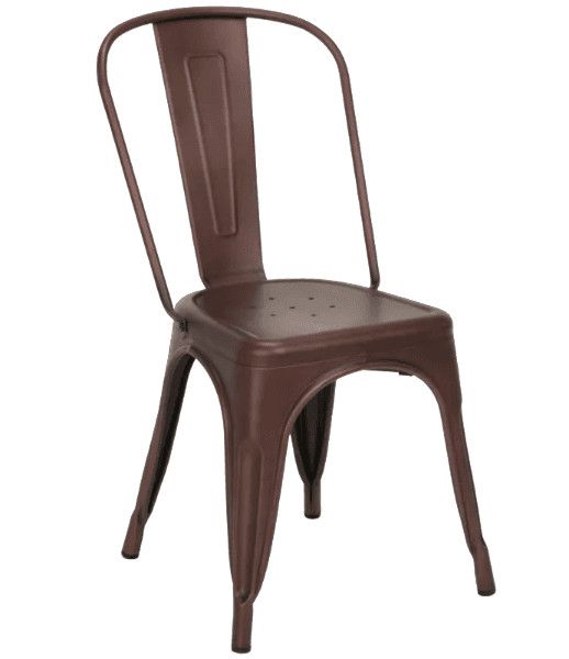 Chaise acier vintage vieilli Kintal - Photo n°1