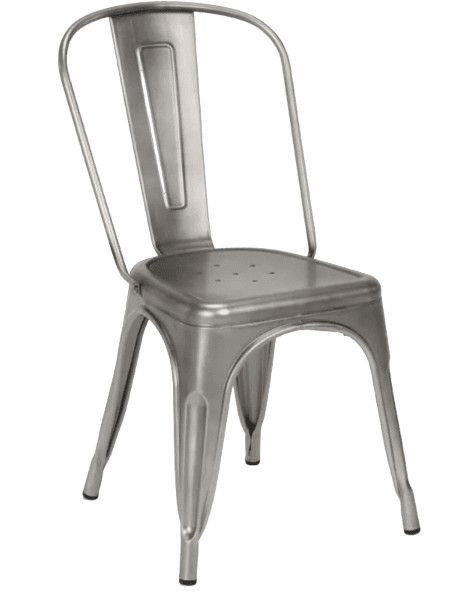 Chaise acier vintage vieilli Kintal - Photo n°1
