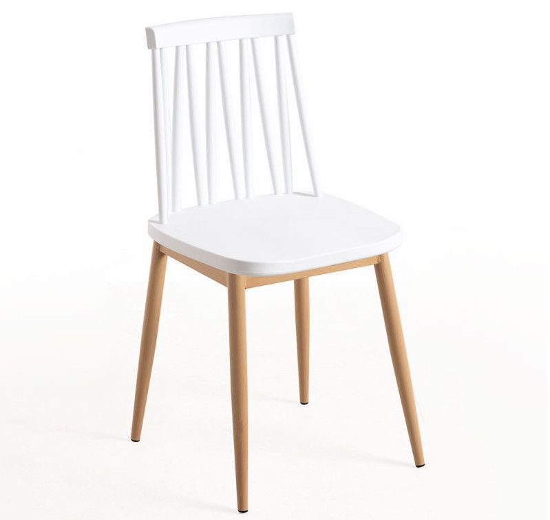 Chaise blanche et naturel Razila - Lot de 2 - Photo n°1