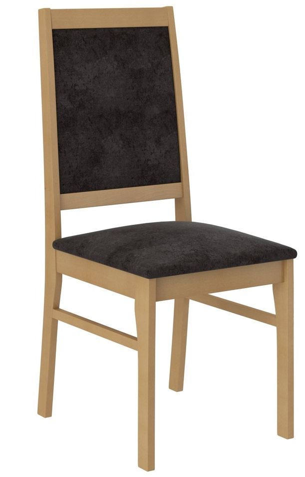 Chaise bois de hêtre et tissu 34 couleurs Klarika - Photo n°1