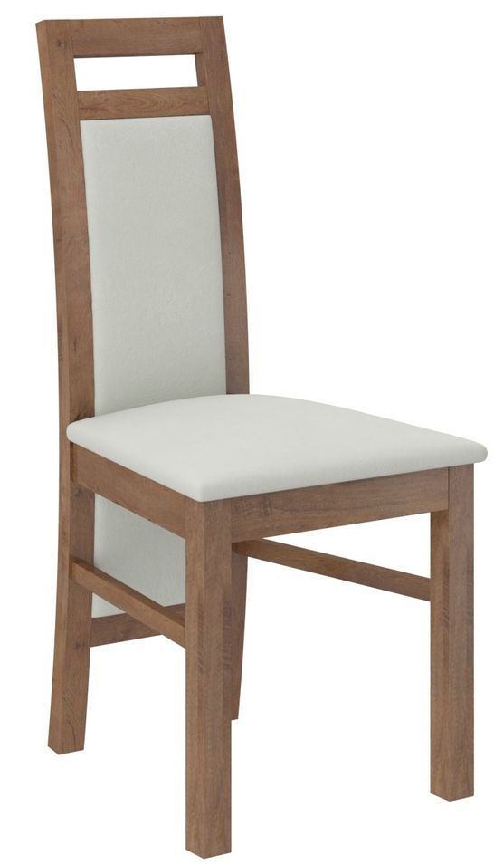 Chaise bois marron et tissu tissu 34 couleurs Mouka - Photo n°1