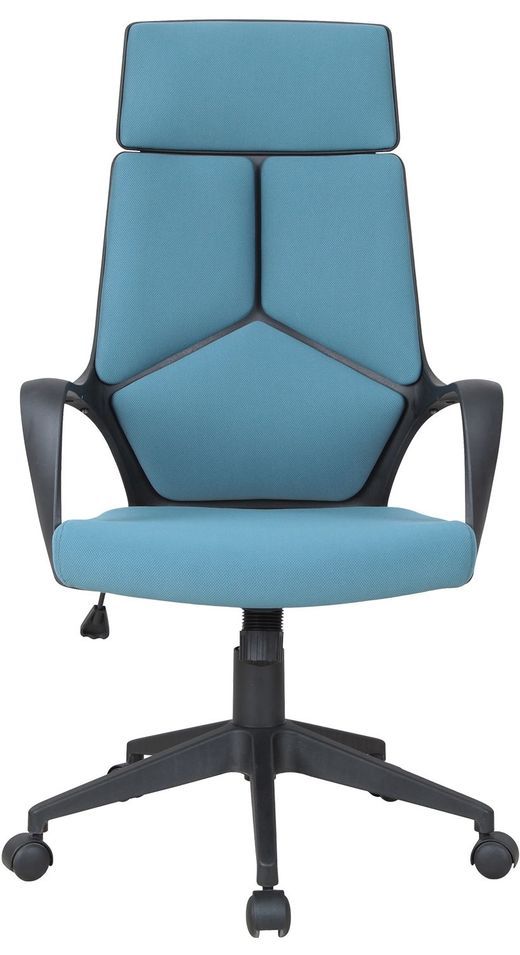 Chaise de bureau à roulette tissu bleu Papi - Photo n°1