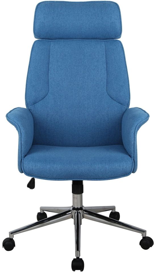 Chaise de bureau bleu Henri - Photo n°1