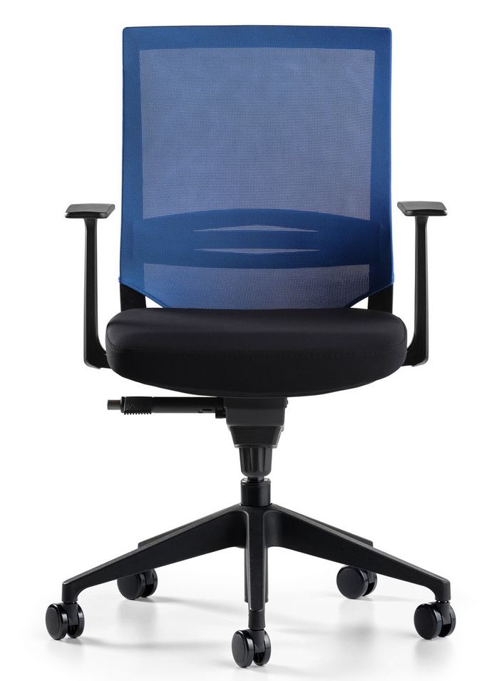 Chaise de bureau noir et bleu foncé Kuro - Photo n°1