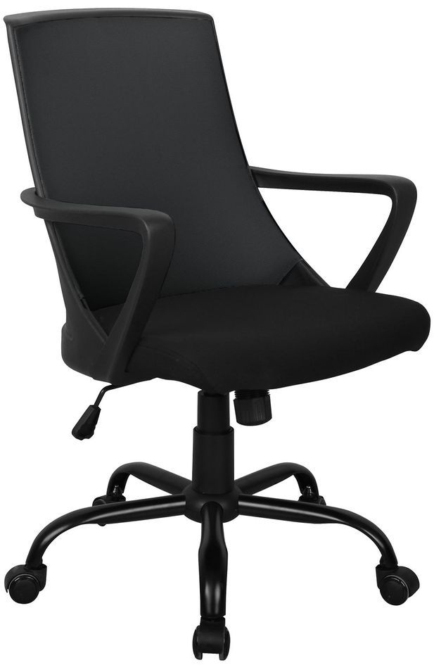 Chaise de bureau noir Gianni - Photo n°1
