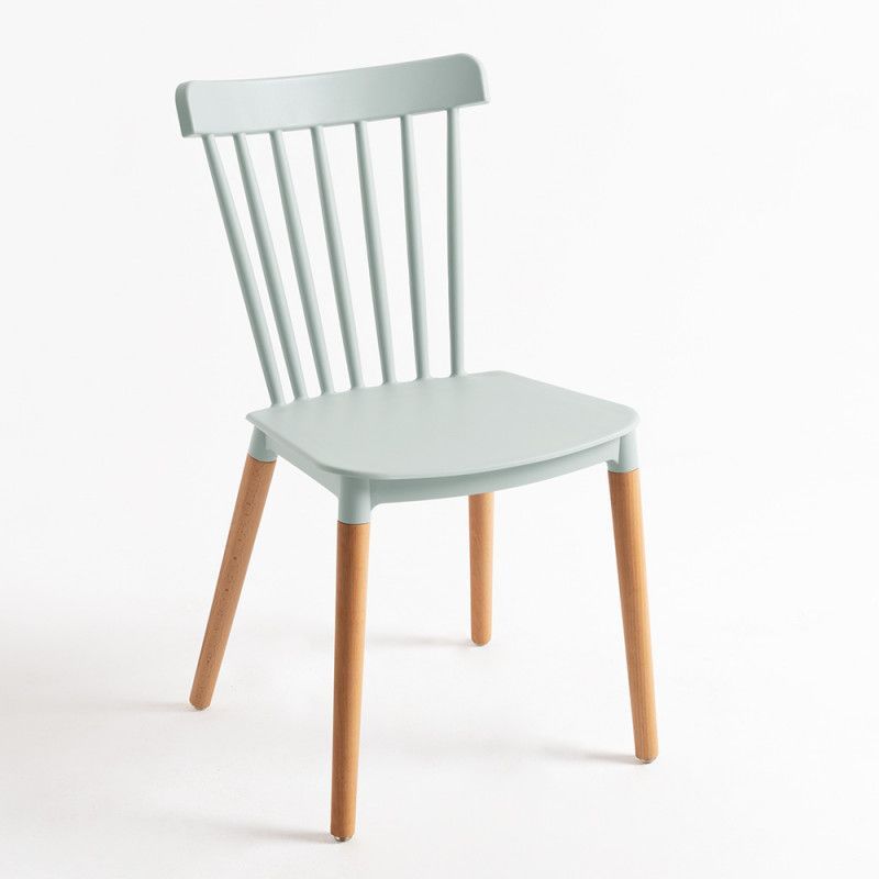 Chaise de cuisine Trina avec pieds en métal effet naturel – Originale et fonctionnelle - Photo n°1