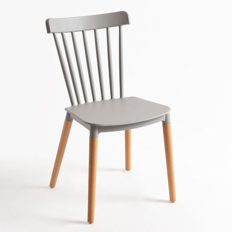 Chaise de cuisine Trina avec pieds en métal effet naturel – Originale et fonctionnelle - Photo n°1