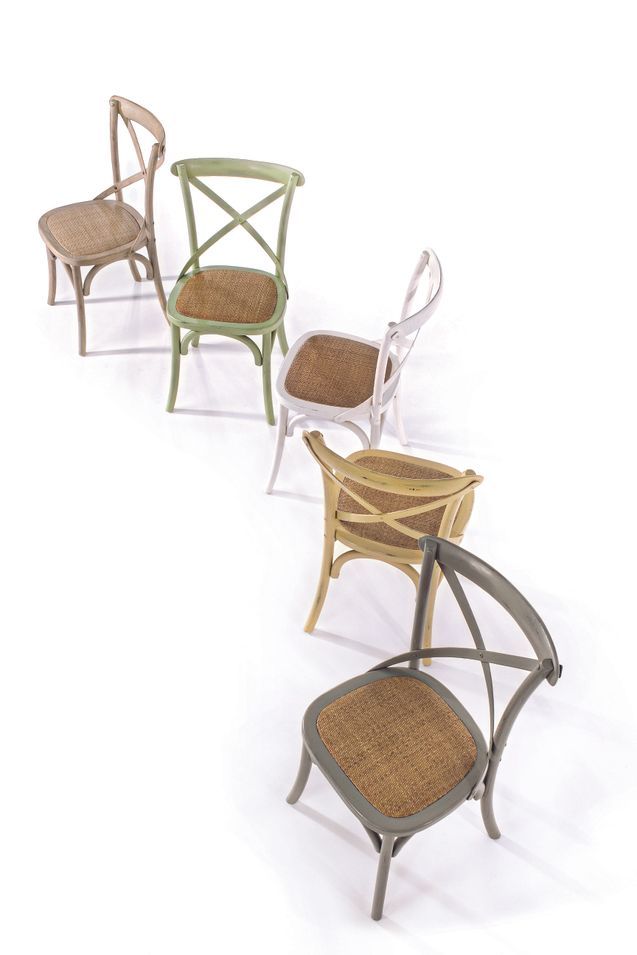 Chaise de cuisine Kiken - Fusion élégante de bois d'orme et rotin - Photo n°7