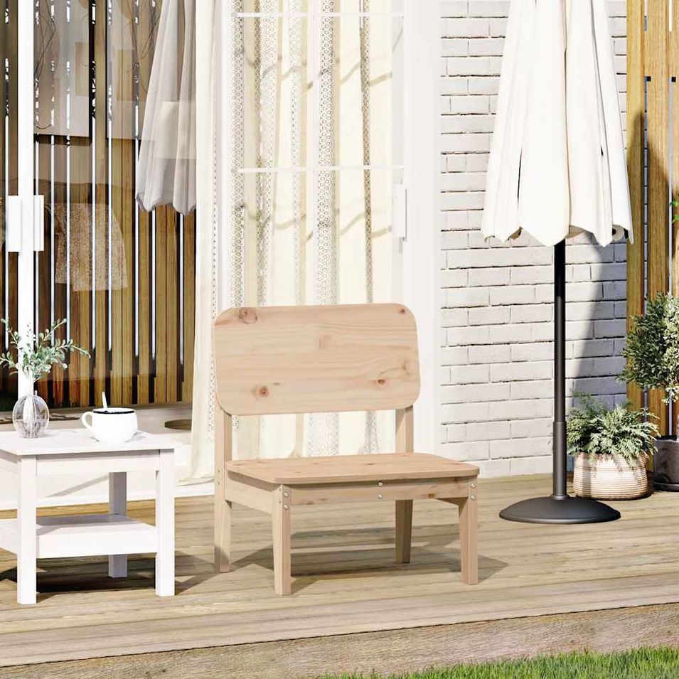 Chaise de jardin 60x52,5x72 cm bois de pin massif - Photo n°1