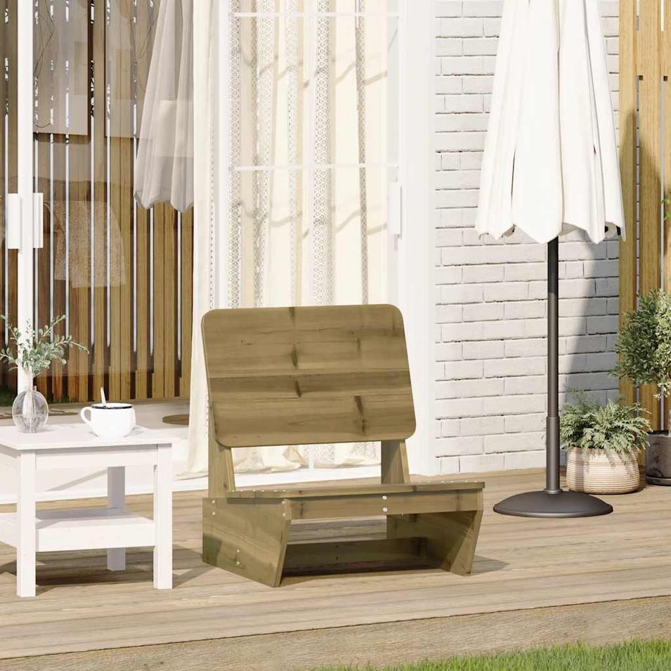 Chaise de jardin 60x64x70,5 cm bois de pin imprégné - Photo n°1