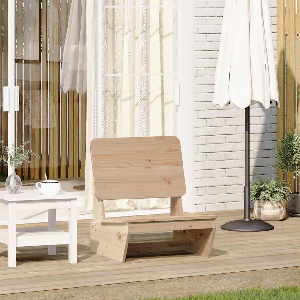 Chaise de jardin 60x64x70,5 cm bois de pin massif - Photo n°1