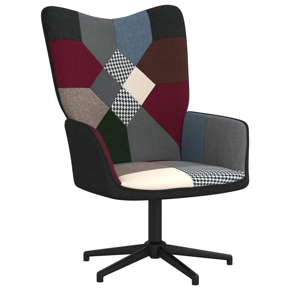 Chaise de relaxation Patchwork Tissu 12 - Photo n°1