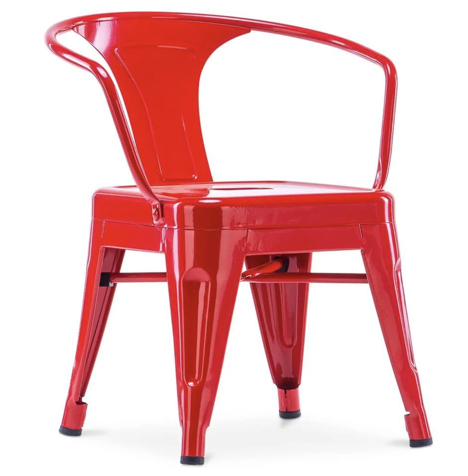 Chaise pour enfant en metal style industriel - Photo n°1