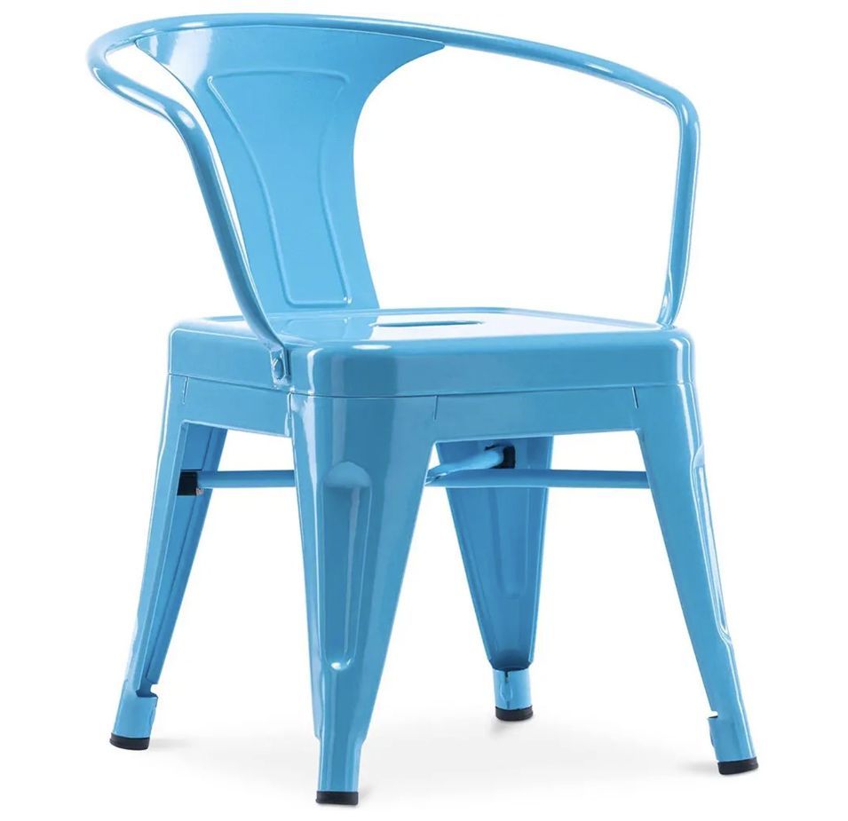 Chaise pour enfant en metal style industriel - Photo n°1