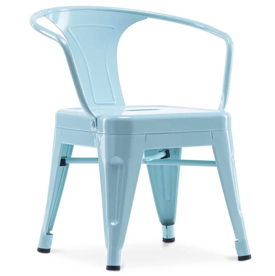 Chaise pour enfant en metal style industriel - Photo n°1