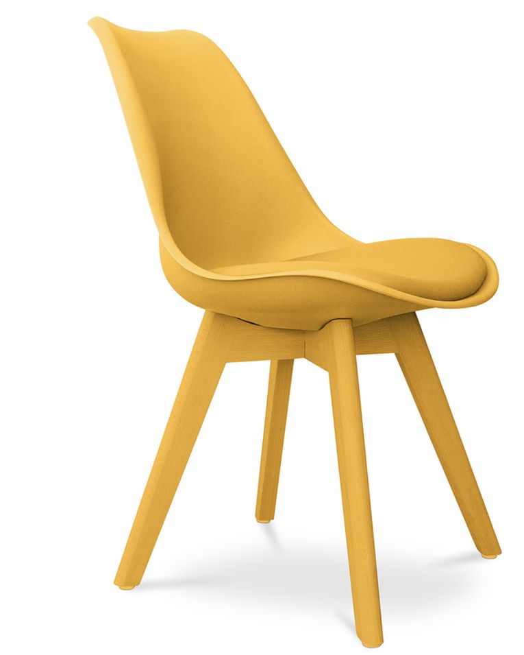 Chaise de salle à manger style Scandinave couleur unie Teva - Photo n°1