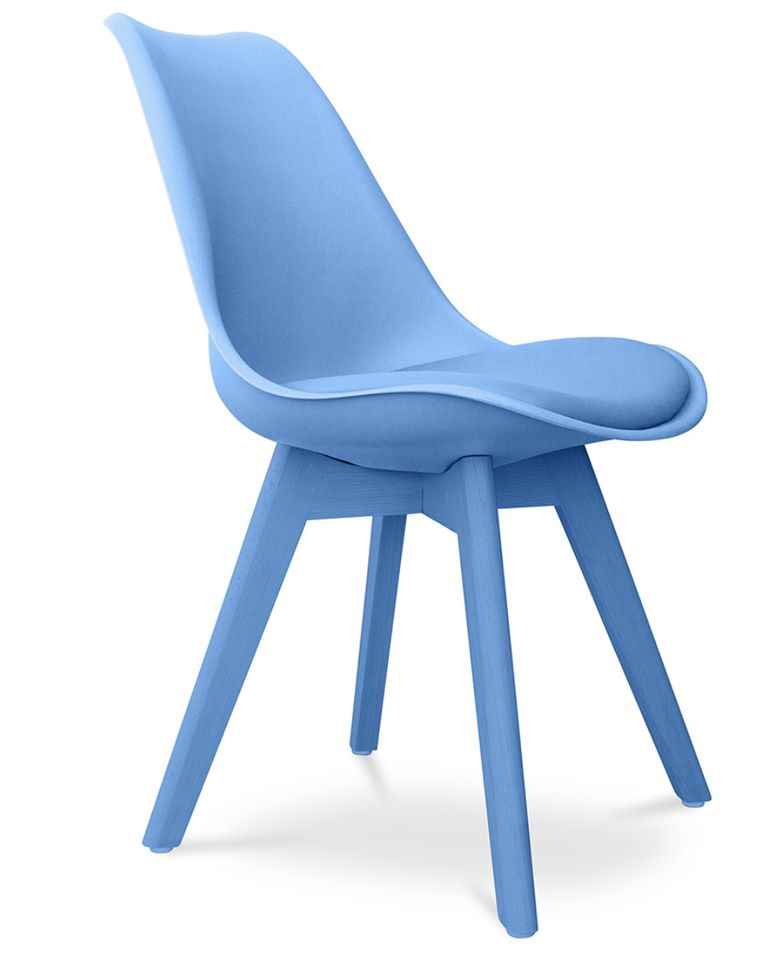 Chaise de salle à manger style Scandinave couleur unie Teva - Photo n°1