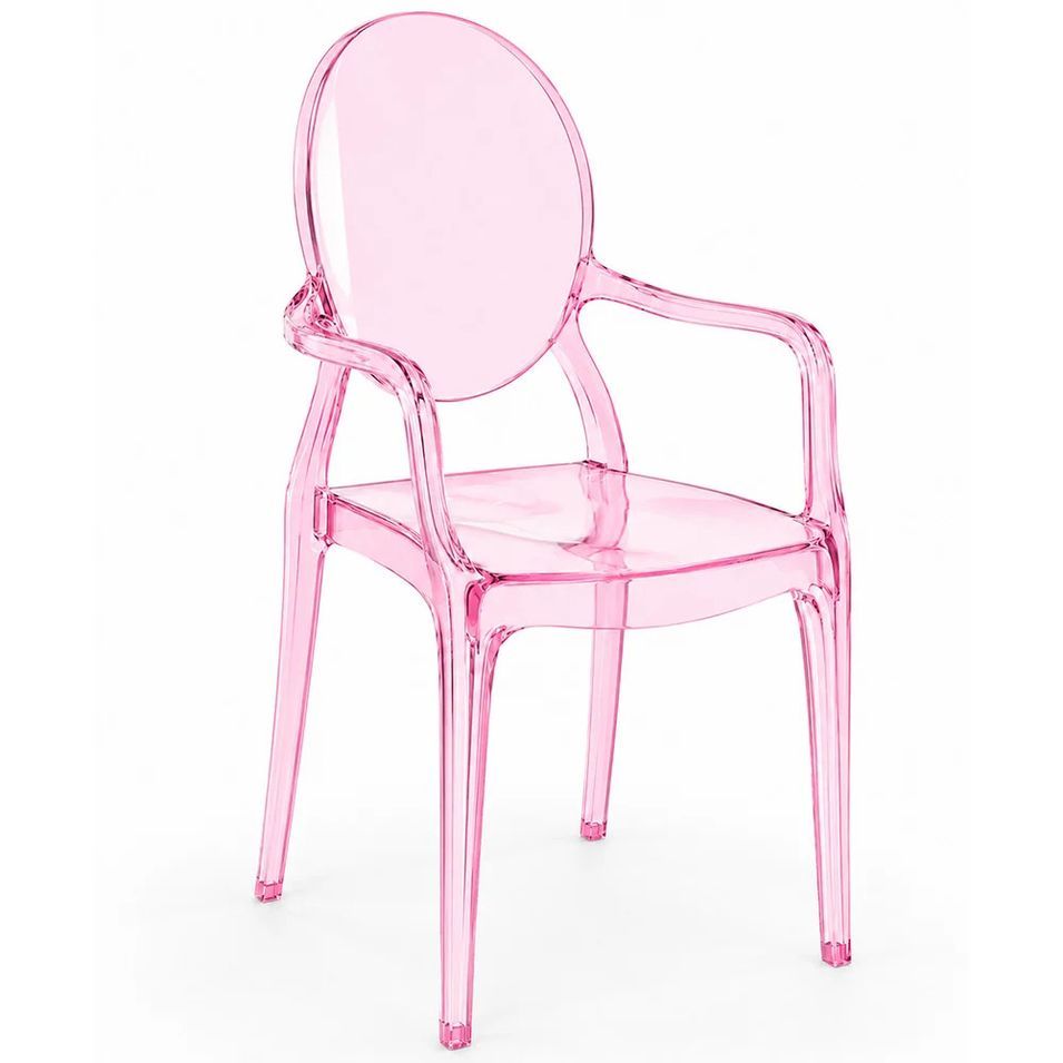 Chaise de salle à manger transparente KALERIA – Design contemporain avec accoudoirs - Photo n°1