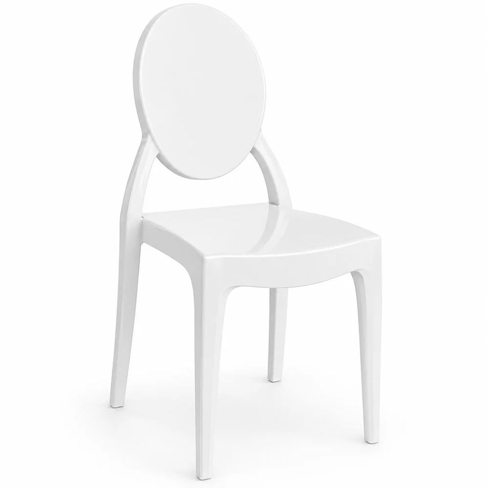 Chaise de salle à manger transparente KALERIA – Design contemporain empilable - Photo n°1