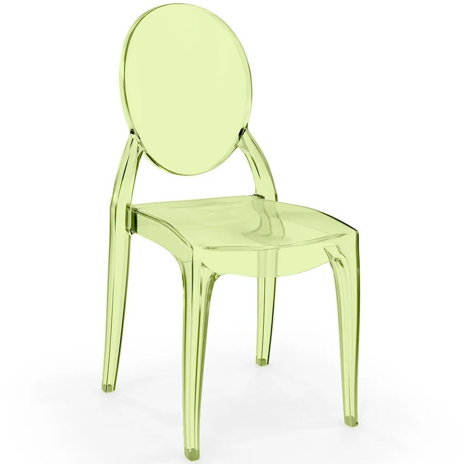 Chaise de salle à manger transparente KALERIA – Design contemporain empilable - Photo n°1