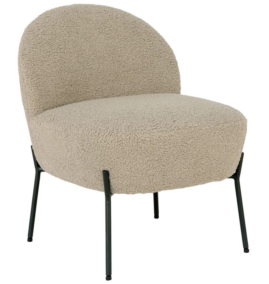 Chaise de salon peau d’agneau synthétique MERIDA – Élégance et douceur absolue - Photo n°1