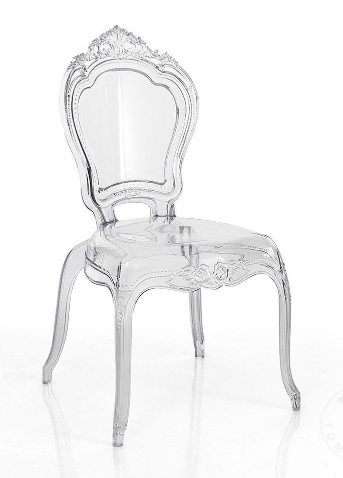 Chaise design en polycarbonate transparent Kenza - Lot de 4 - Photo n°1