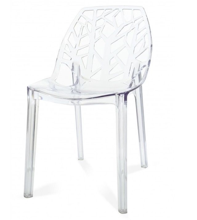 Chaise design ergonomique transparente Alexia - Photo n°1