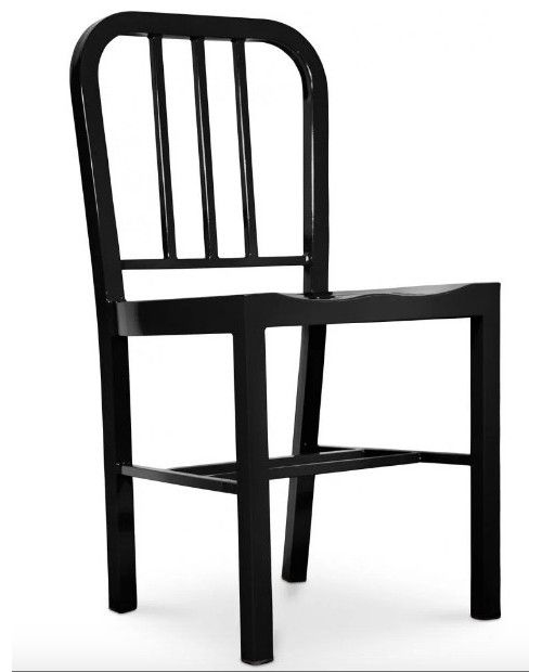 Chaise design métal noir Kovy - Photo n°1