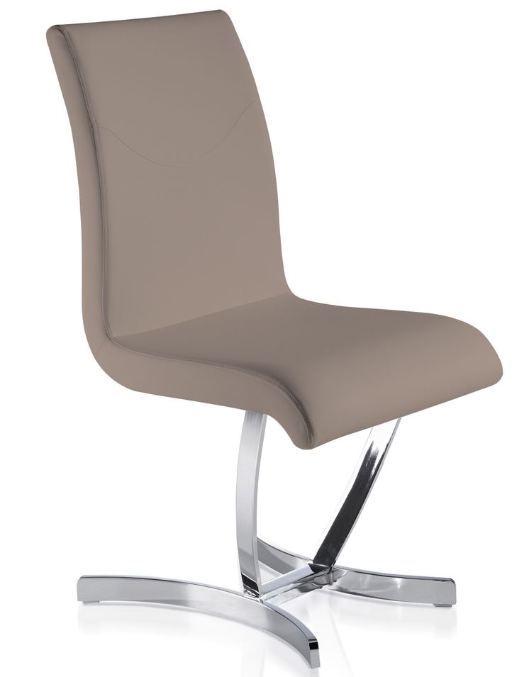 Chaise design Taupe Sipa - Lot de 4 - Photo n°1