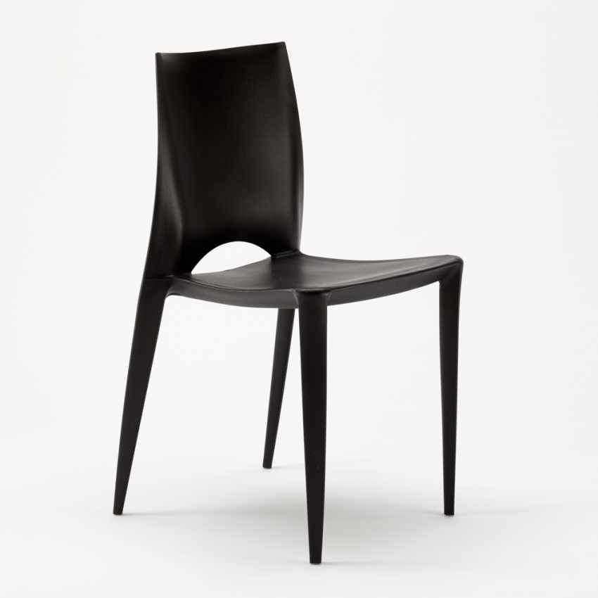 Chaise empilable en polypropylène LUSKO - Usage intérieur/extérieur - Photo n°1