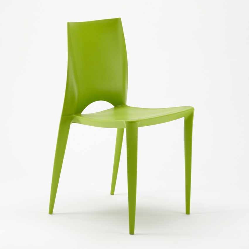 Chaise empilable en polypropylène LUSKO - Usage intérieur/extérieur - Photo n°1