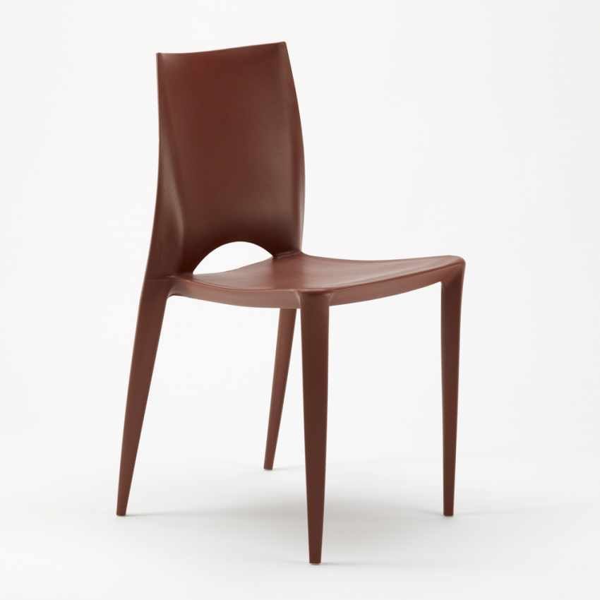 Chaise empilable en polypropylène LUSKO - Usage intérieur/extérieur - Photo n°1