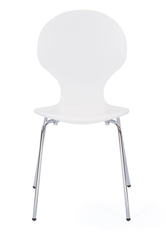 Chaise en bois Blanche Sunny - Lot de 4 - Photo n°1