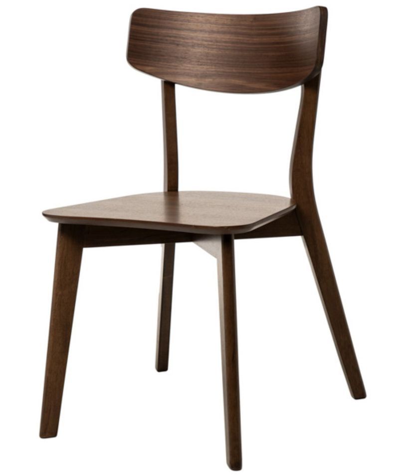 Chaise en bois d'hévéa KULINIZA - Élégance authentique pour votre Intérieur - Photo n°1