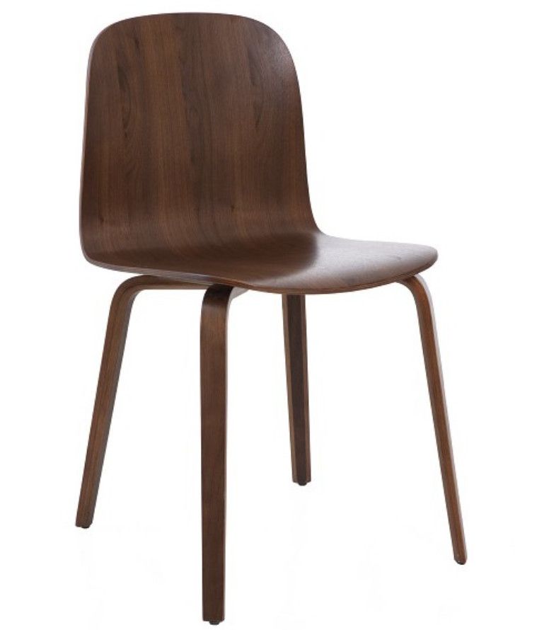 Chaise en bois de noyer Marka - Photo n°1